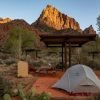 10 family camping tent forest summer campfire dog mountains sunrise